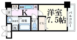 新神戸駅 徒歩4分 9階の物件間取画像